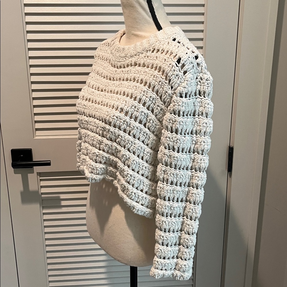 Free People Cream Knit Sweater - Picture 2 of 7